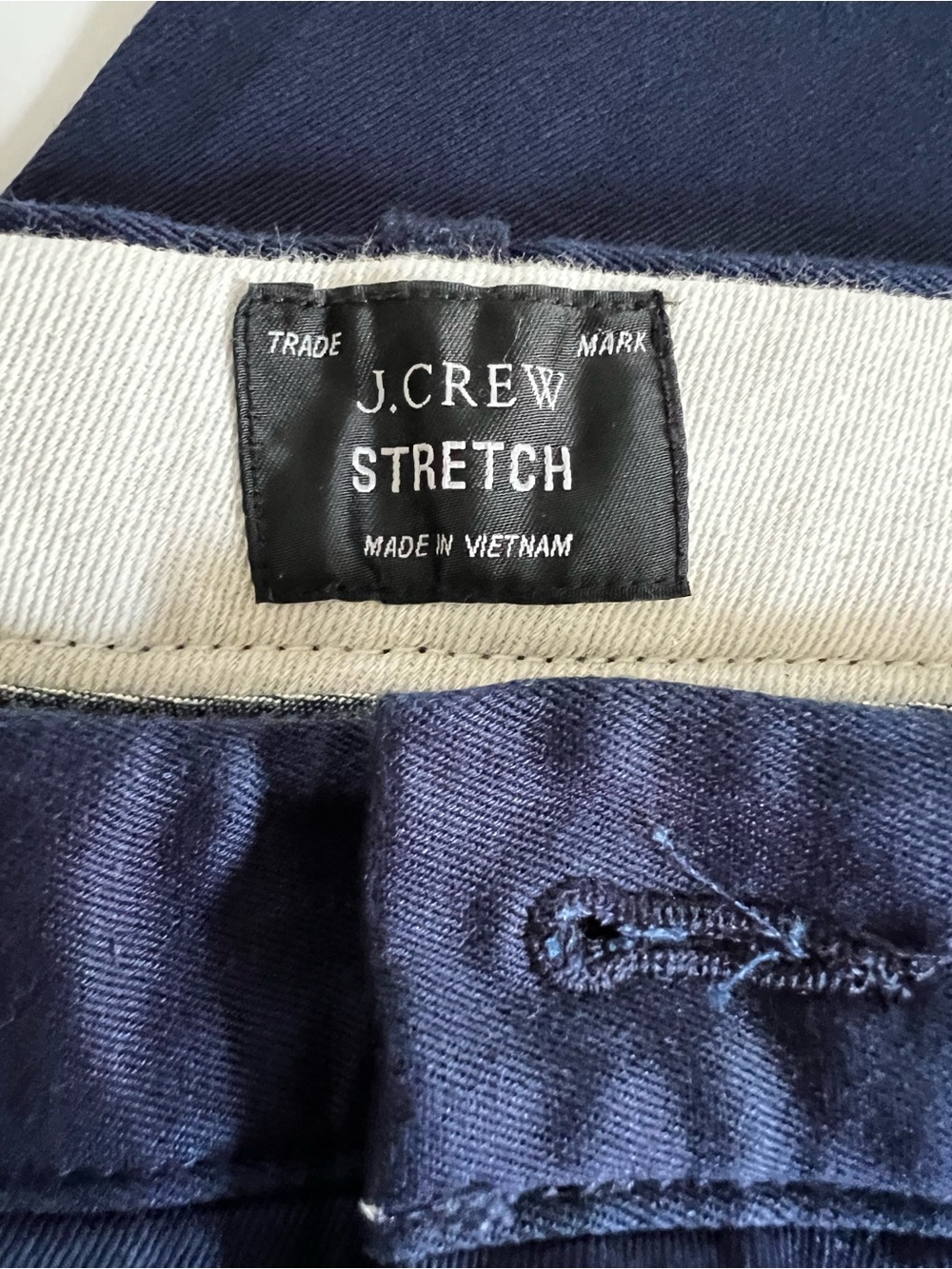 J. Crew Men's Classic Men’s Stretch Navy Chino 38 new with tags - Picture 3 of 12